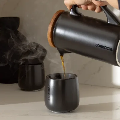 Cafetière à piston en céramique